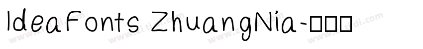 IdeaFonts ZhuangNia字体转换